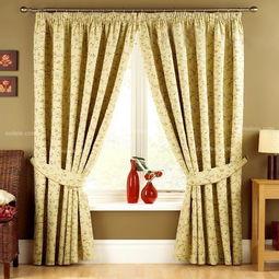 欧美田园窗帘图片,温馨自然的家居点缀